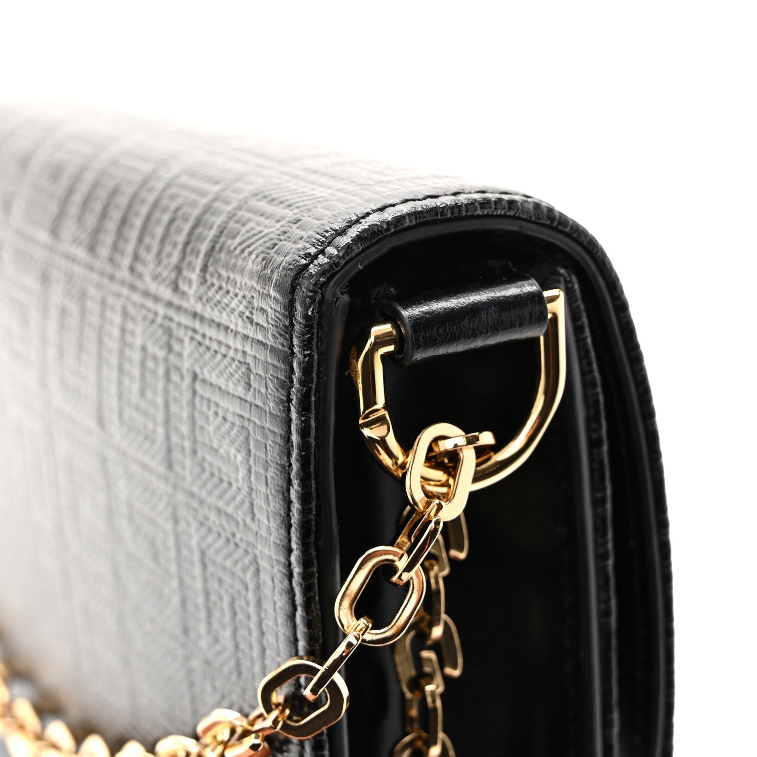 4G Coated Canvas Small Chain Shoulder Bag Black
