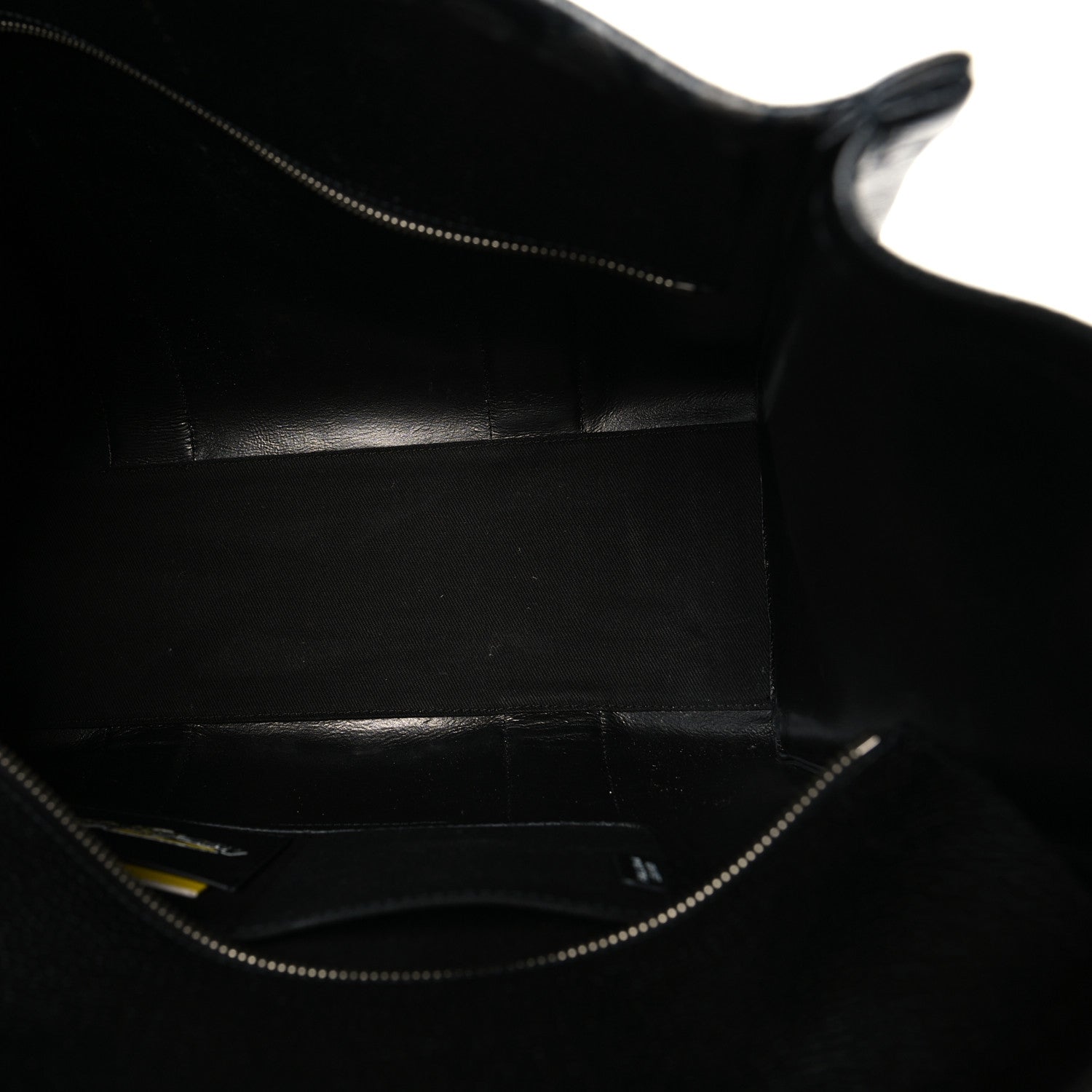 X FUTURA Grained Calfskin Large The Tote Bag Black