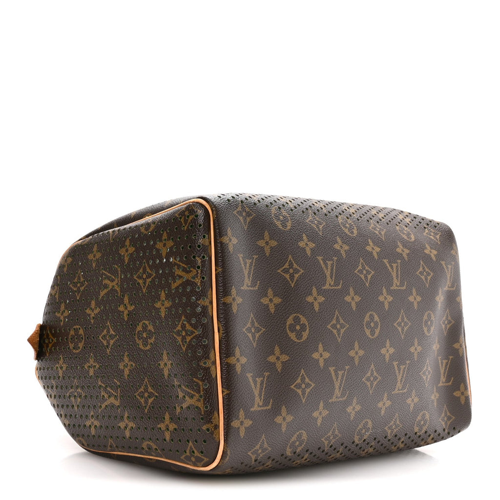 Monogram Perforated Speedy 30 Green