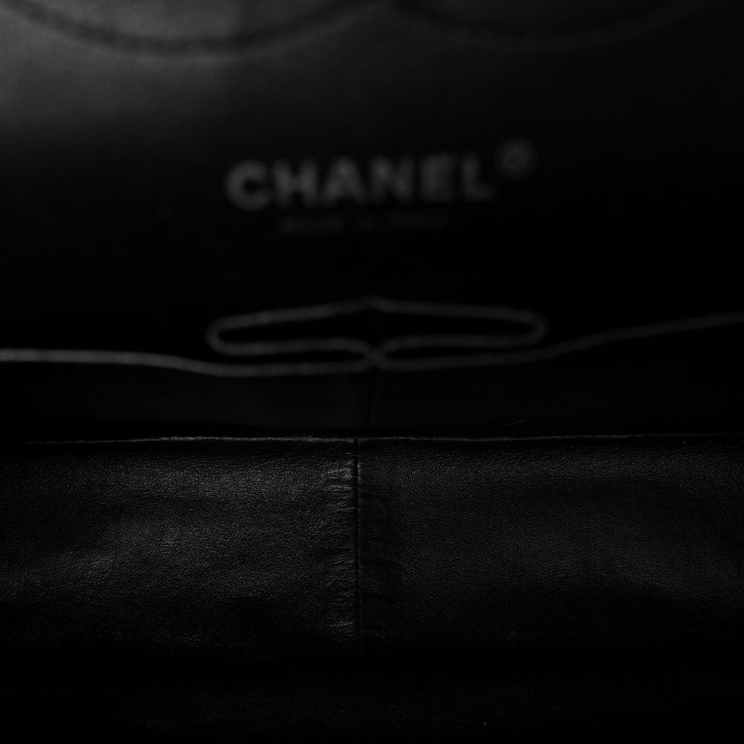 Patent Quilted Jumbo Double Flap Black