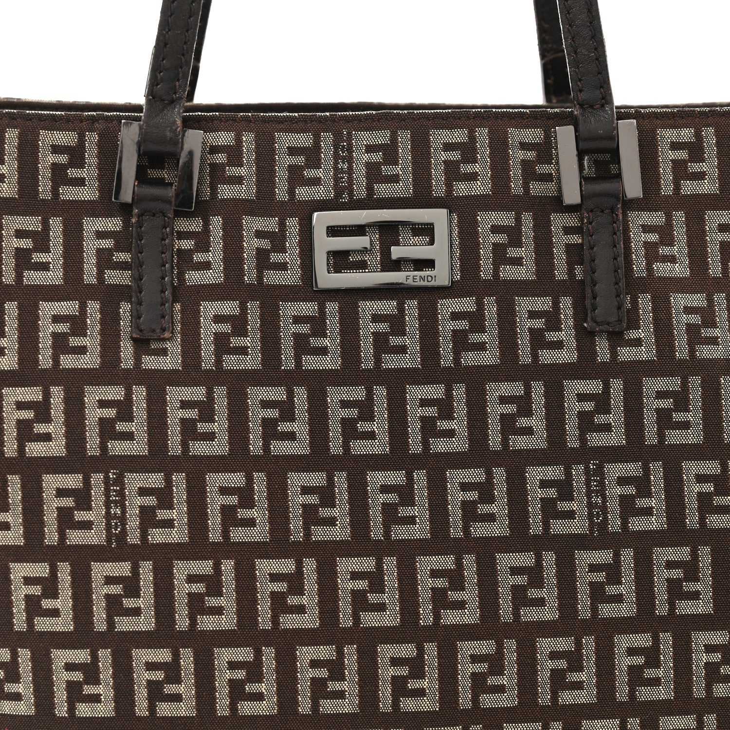 Zucchino Vitello Small Tote Testa di Moro Beige