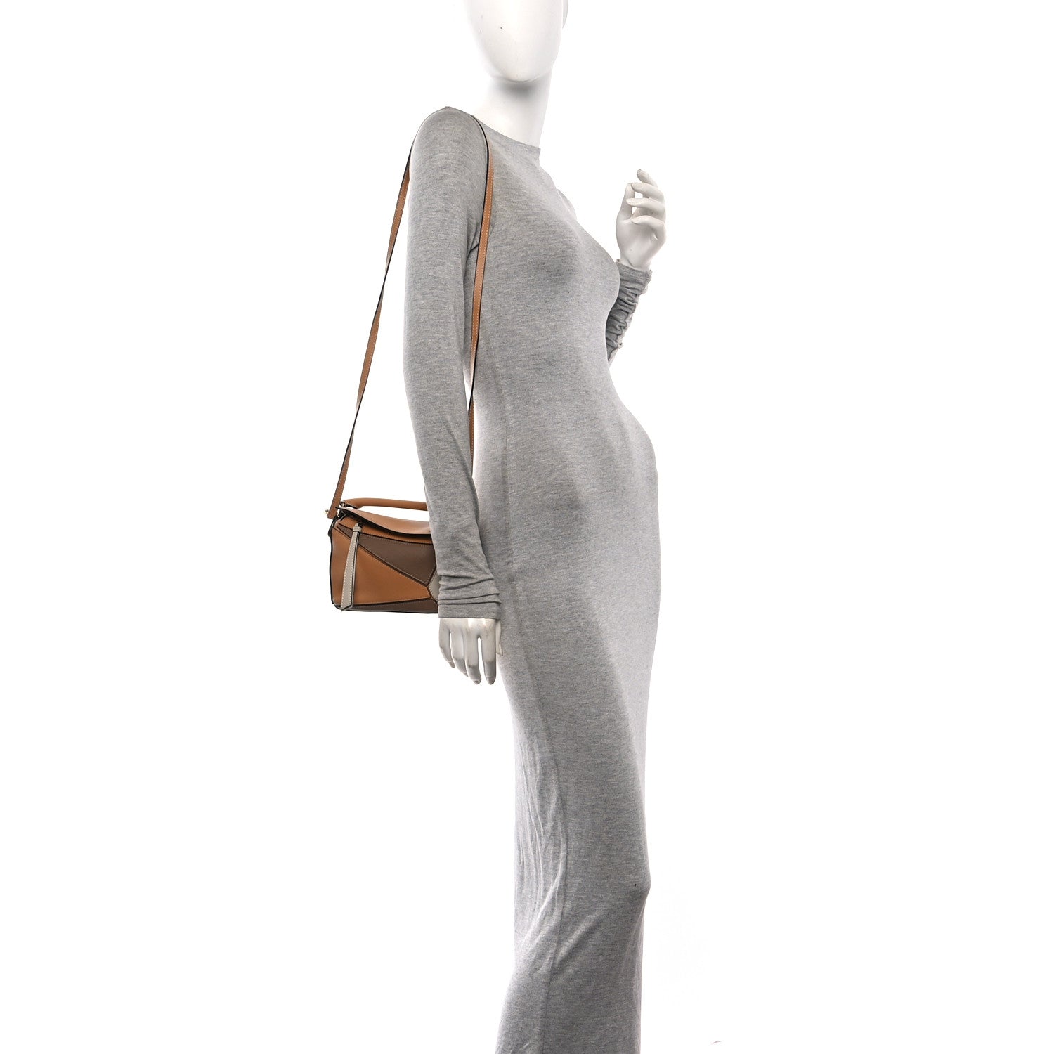 Calfskin Mini Puzzle Bag Warm Desert Mink