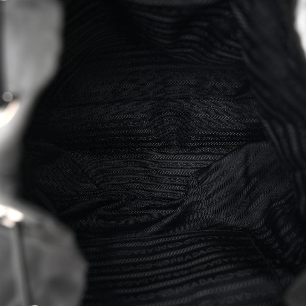 Re-Nylon Vela Saffiano Medium Backpack  Black