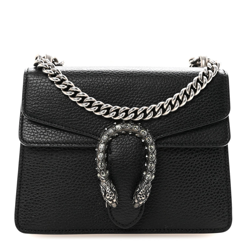 Calfskin Mini Dionysus Shoulder Bag Black
