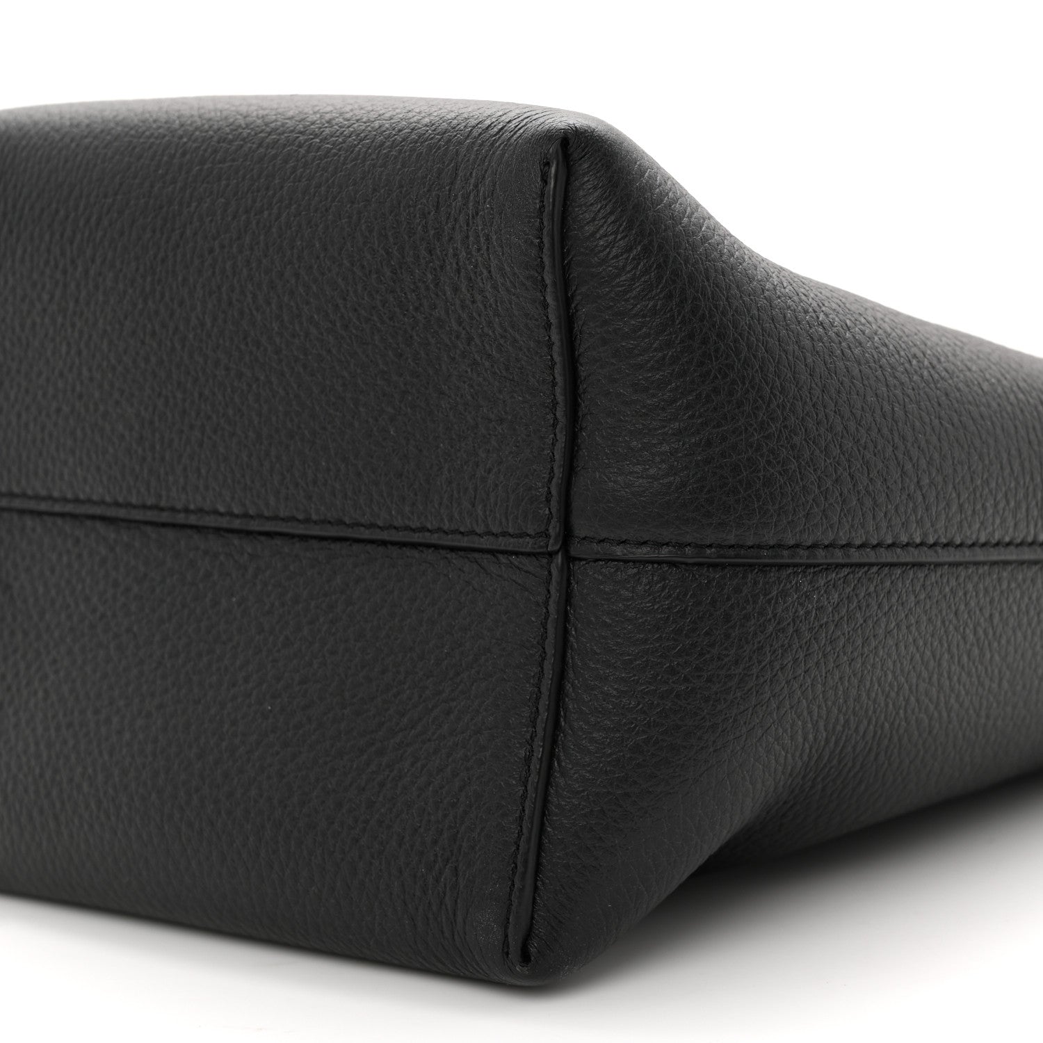 Grained Calfskin Small N/S Park Tote Black