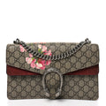 GG Supreme Monogram Blooms Small Dionysus Shoulder Bag Beige Multicolor Dry Rose