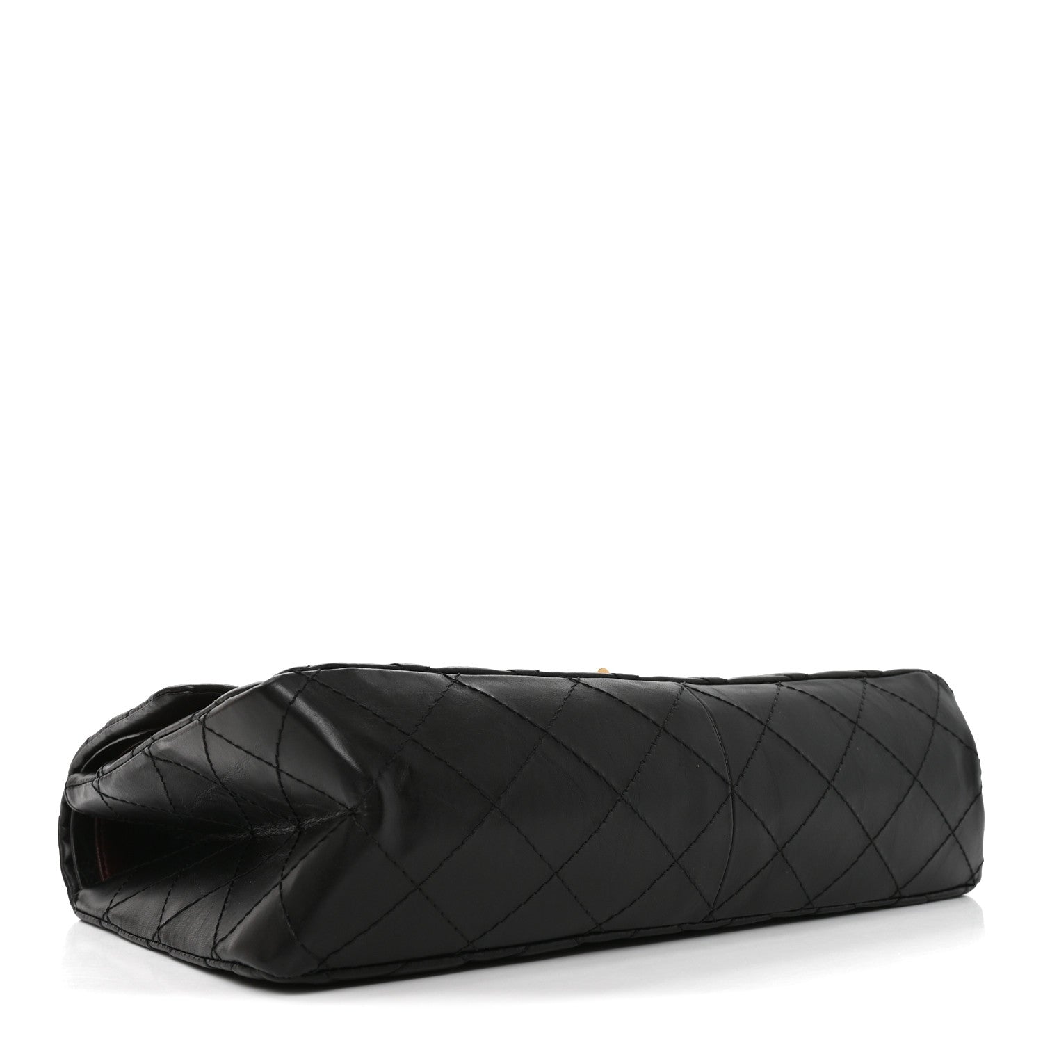 Aged Calfskin Quilted 2.55 Reissue 227 Flap Black