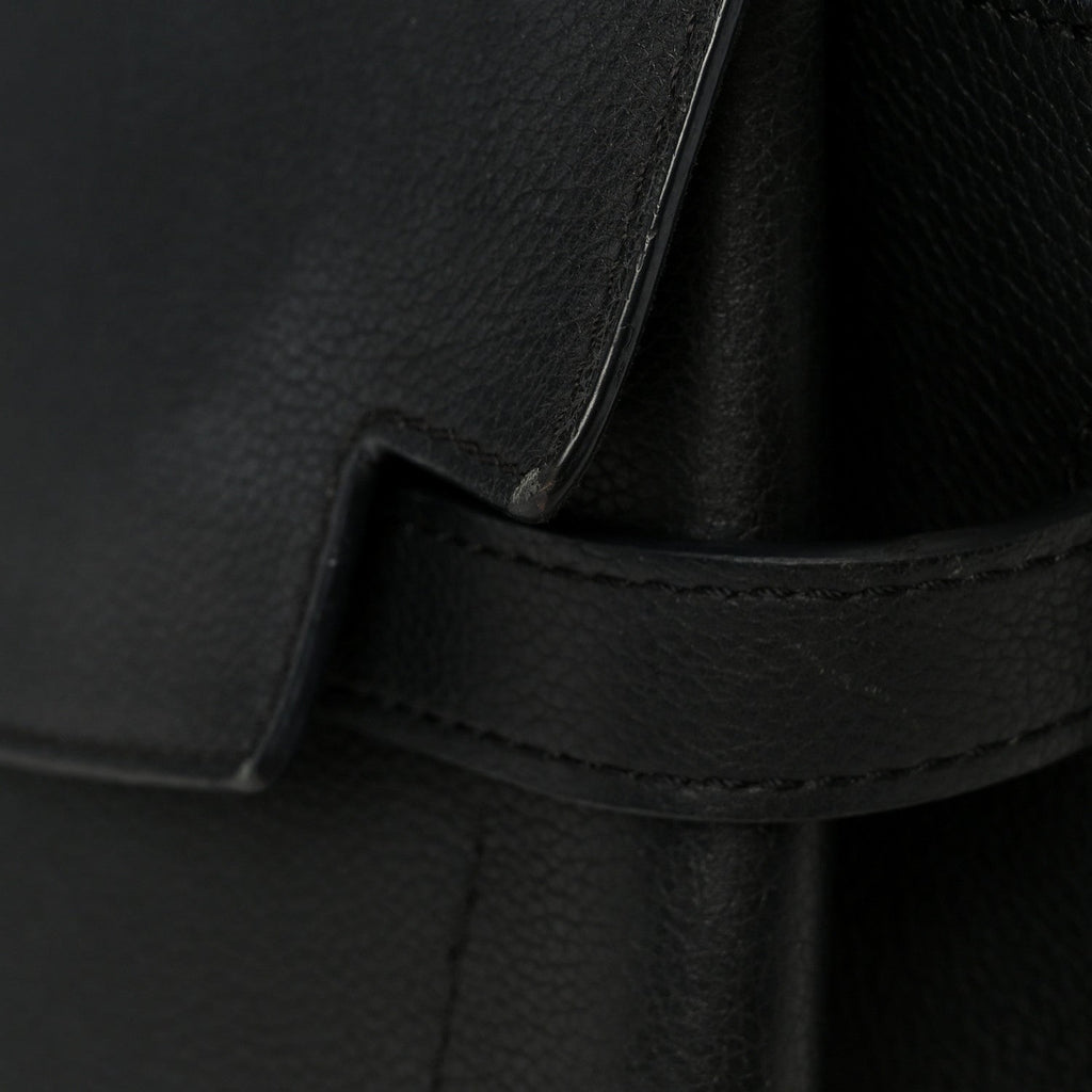 Soft Calfskin My Lockme Top Handle Black