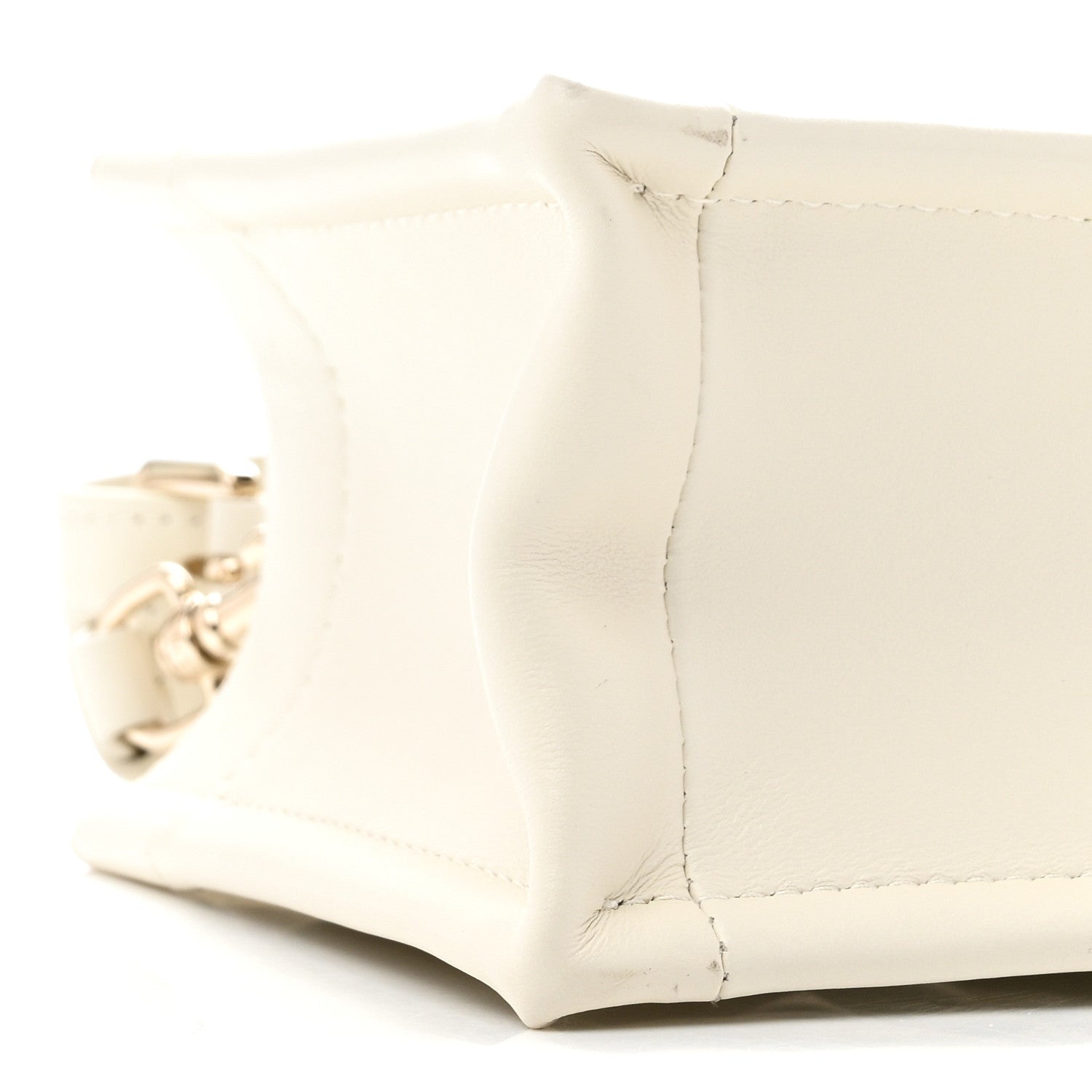 Calfskin Macrocannage Mini Book Tote Latte