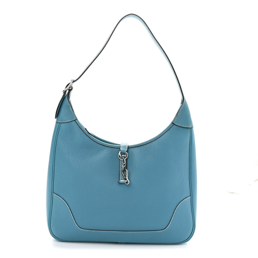Togo Trim II 31 Shoulder Bag Blue Jean