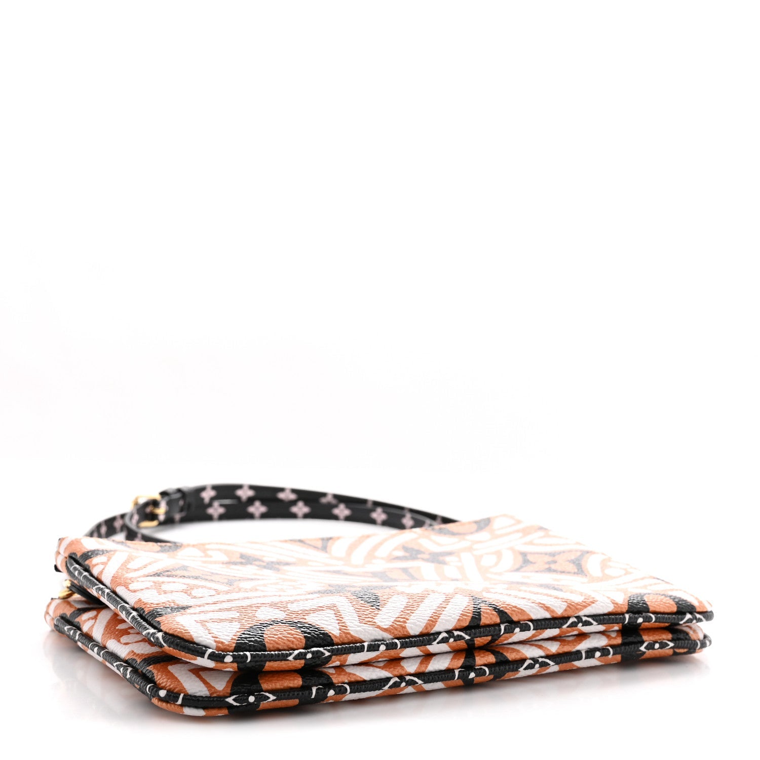 Monogram Giant Crafty Double Zip Pochette Creme Caramel