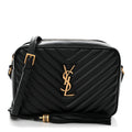 Calfskin Matelasse Monogram Lou Camera Bag Black