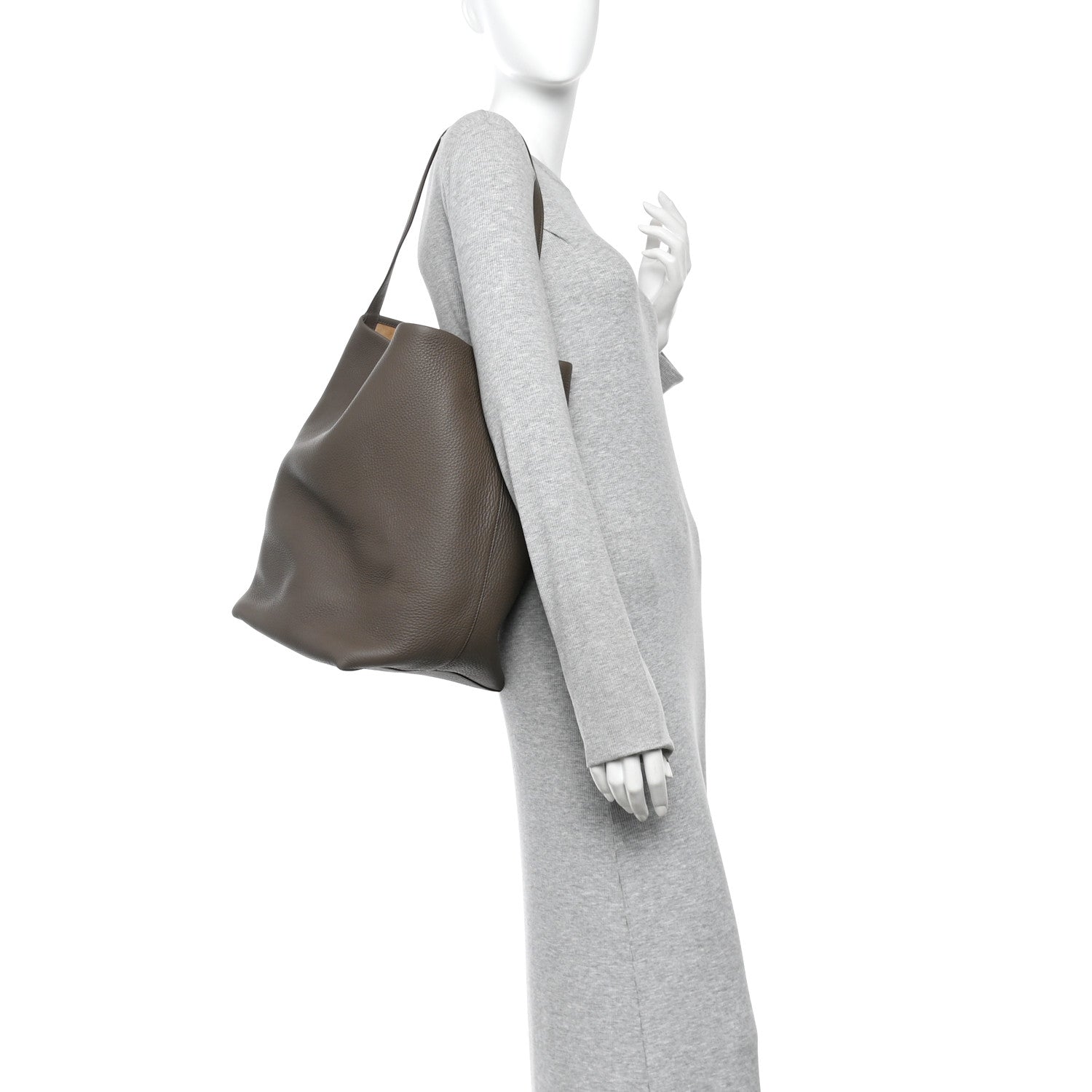Grained Calfskin Large N/S Park Tote Elephant