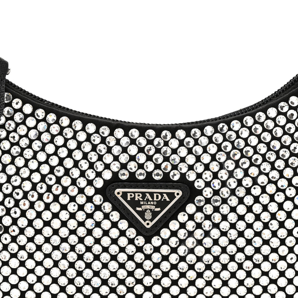 Satin Crystal Mini Re-Edition 2000 Bag Cristal