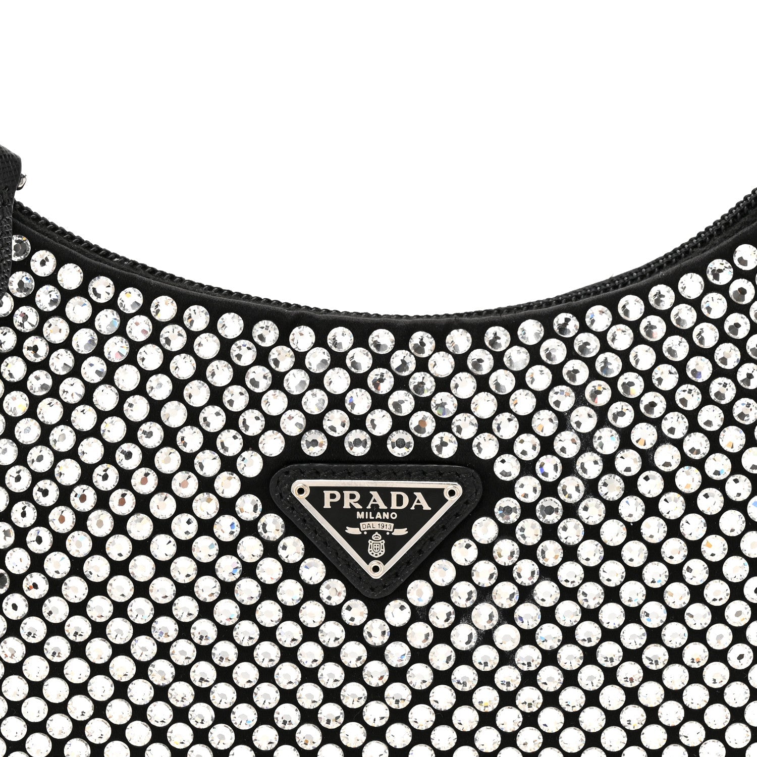 Satin Crystal Mini Re-Edition 2000 Bag Cristal