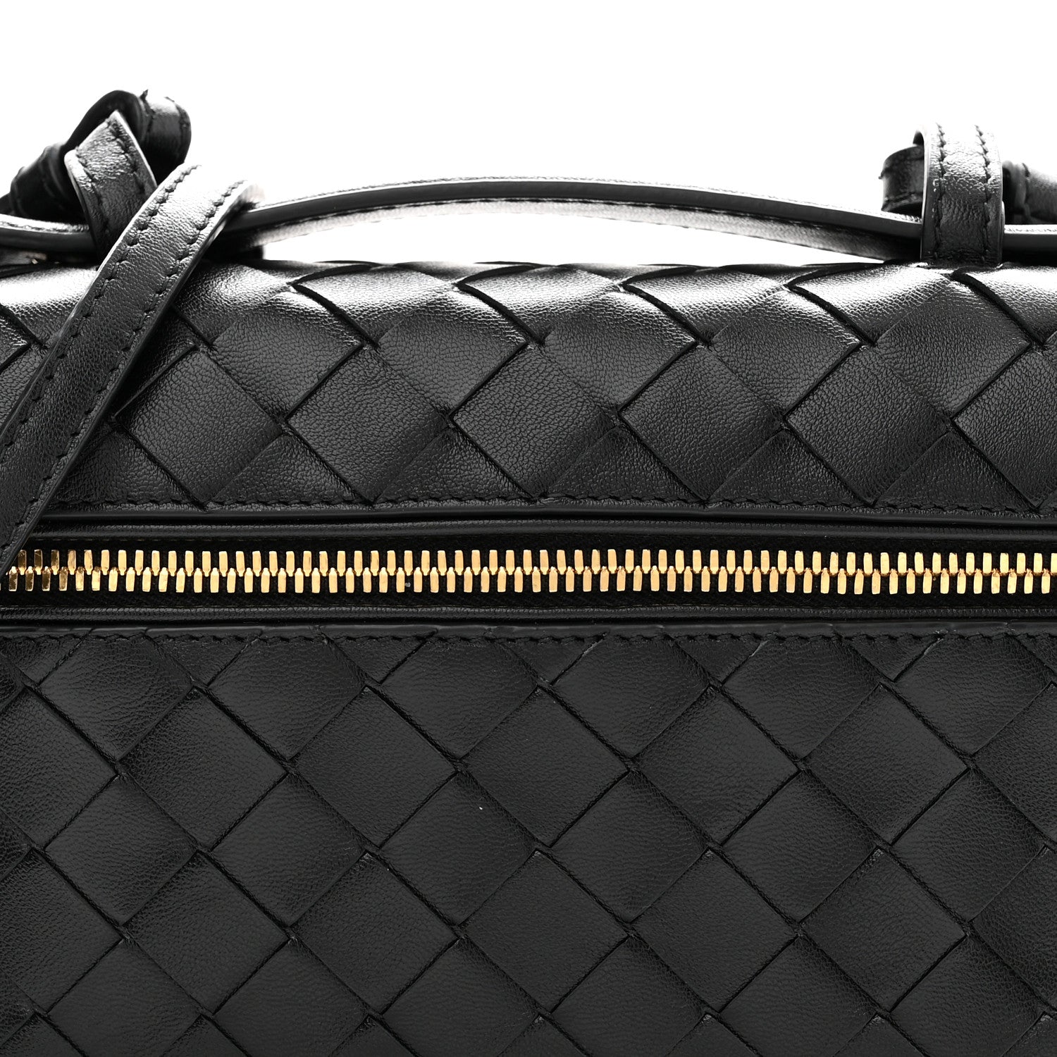 Calfskin Intrecciato Bang Bang Vanity Case Black
