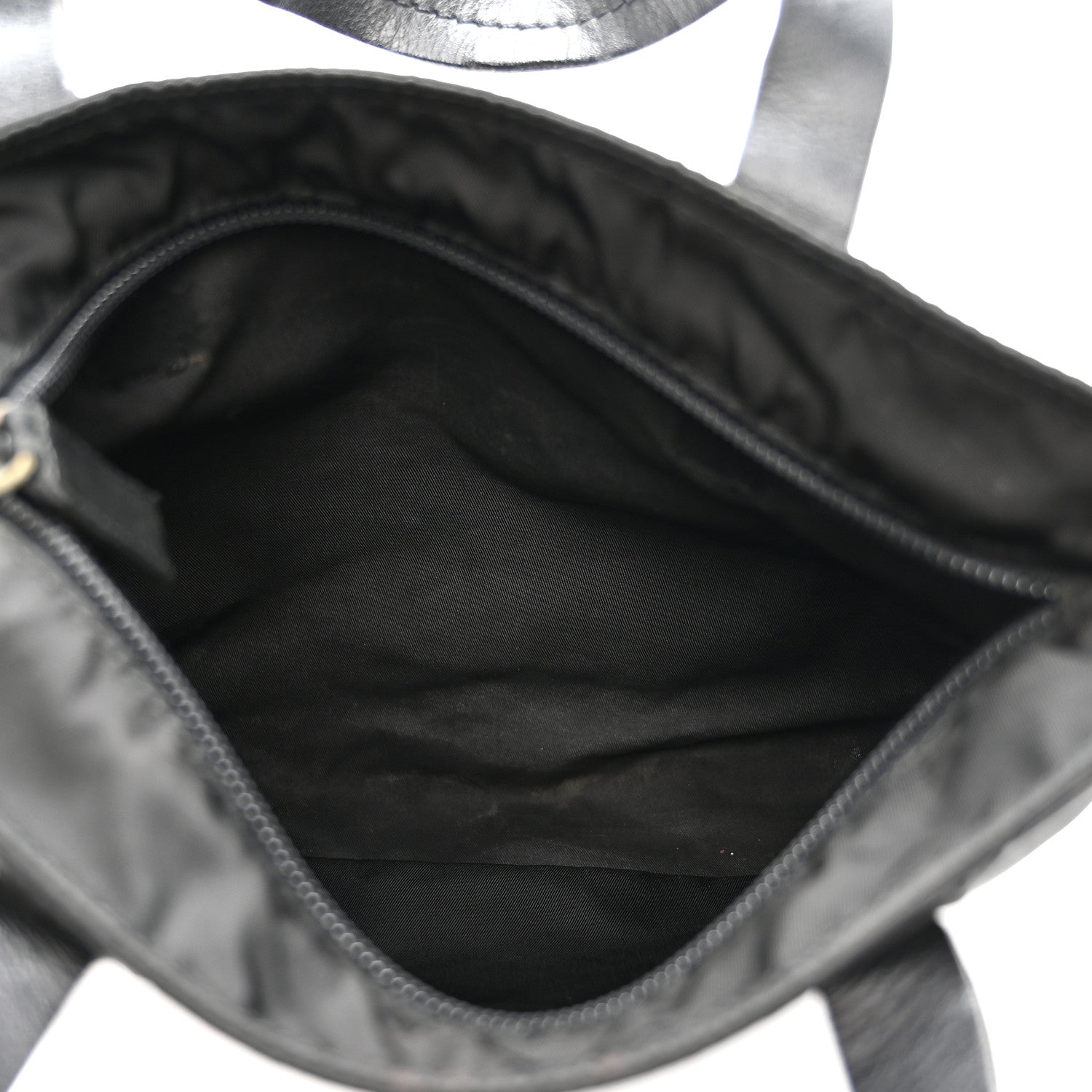 Tessuto Nylon Mini Shopping Tote Black
