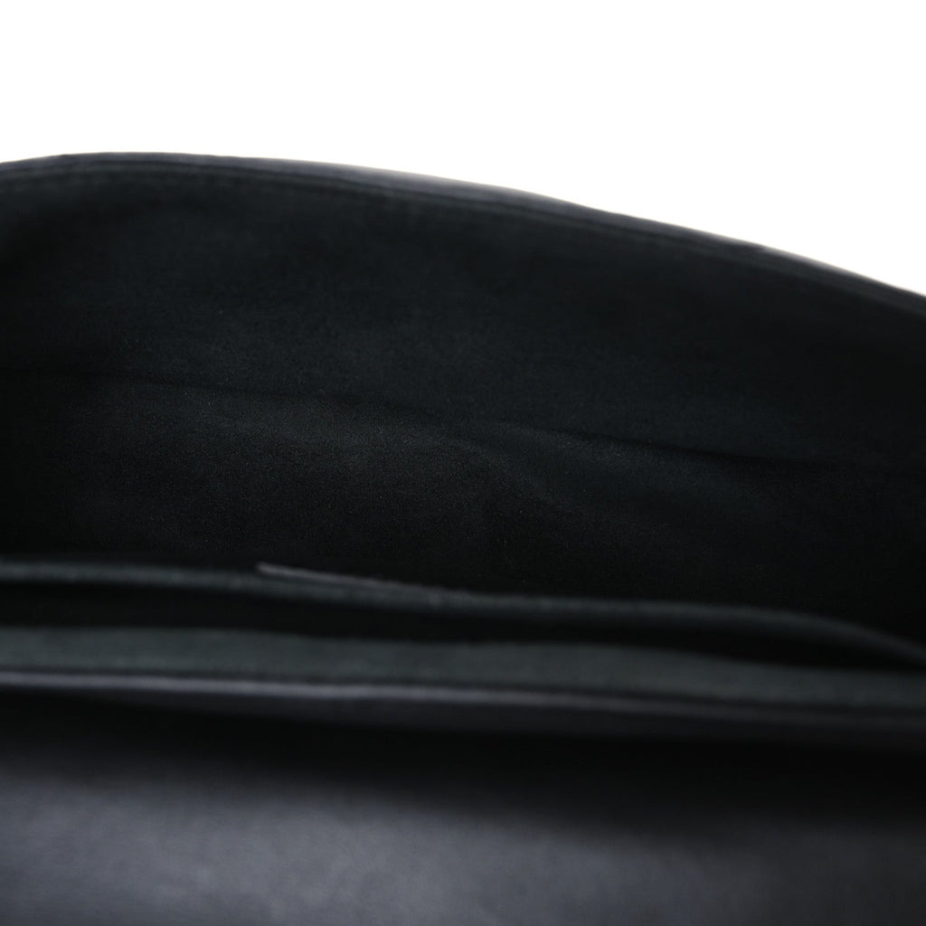 Calfskin Embroidered New Wave Chain MM Black
