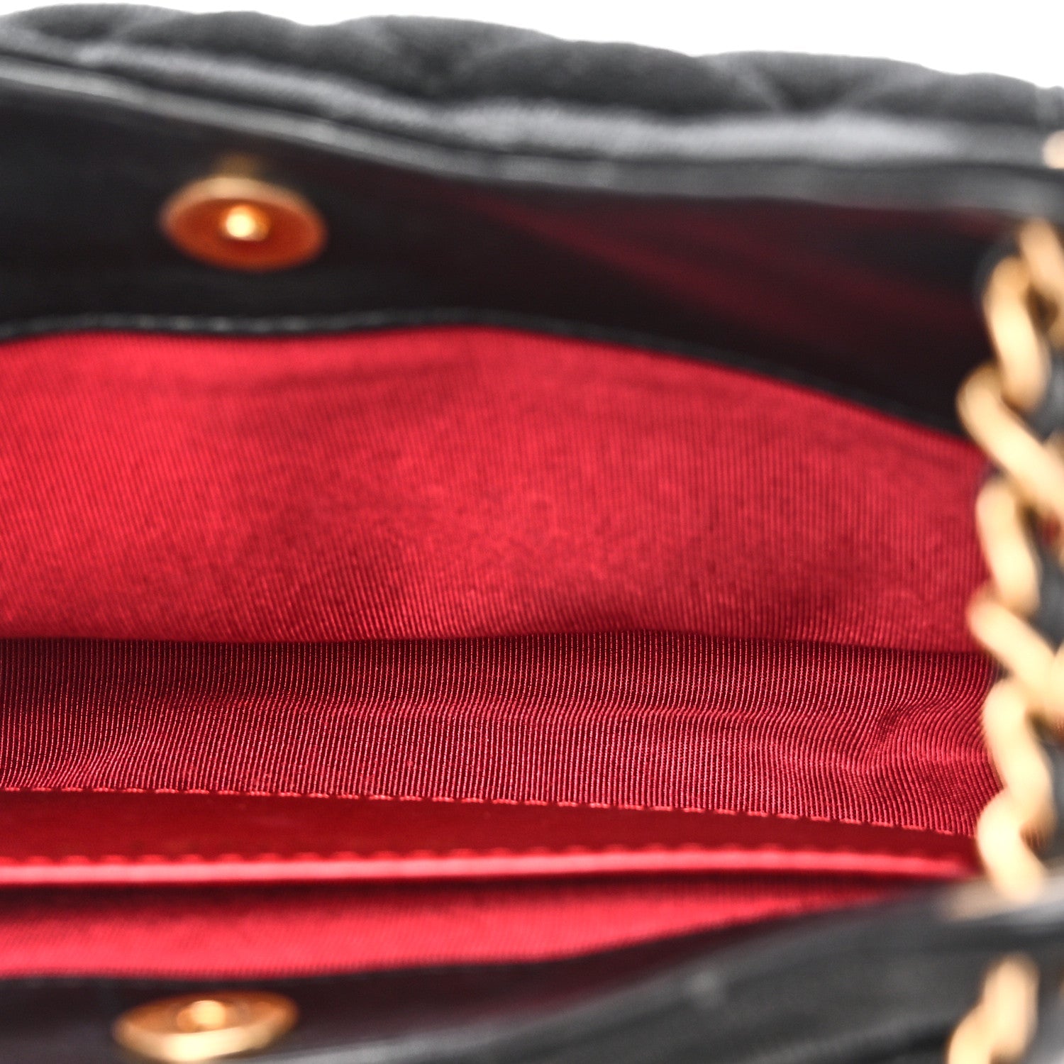 Jersey Quilted Small Wavy CC Hobo Black