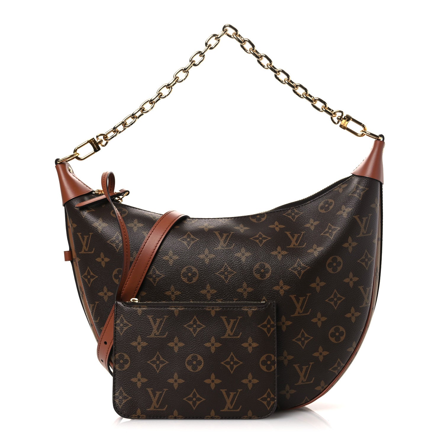 Reverse Monogram Loop Hobo