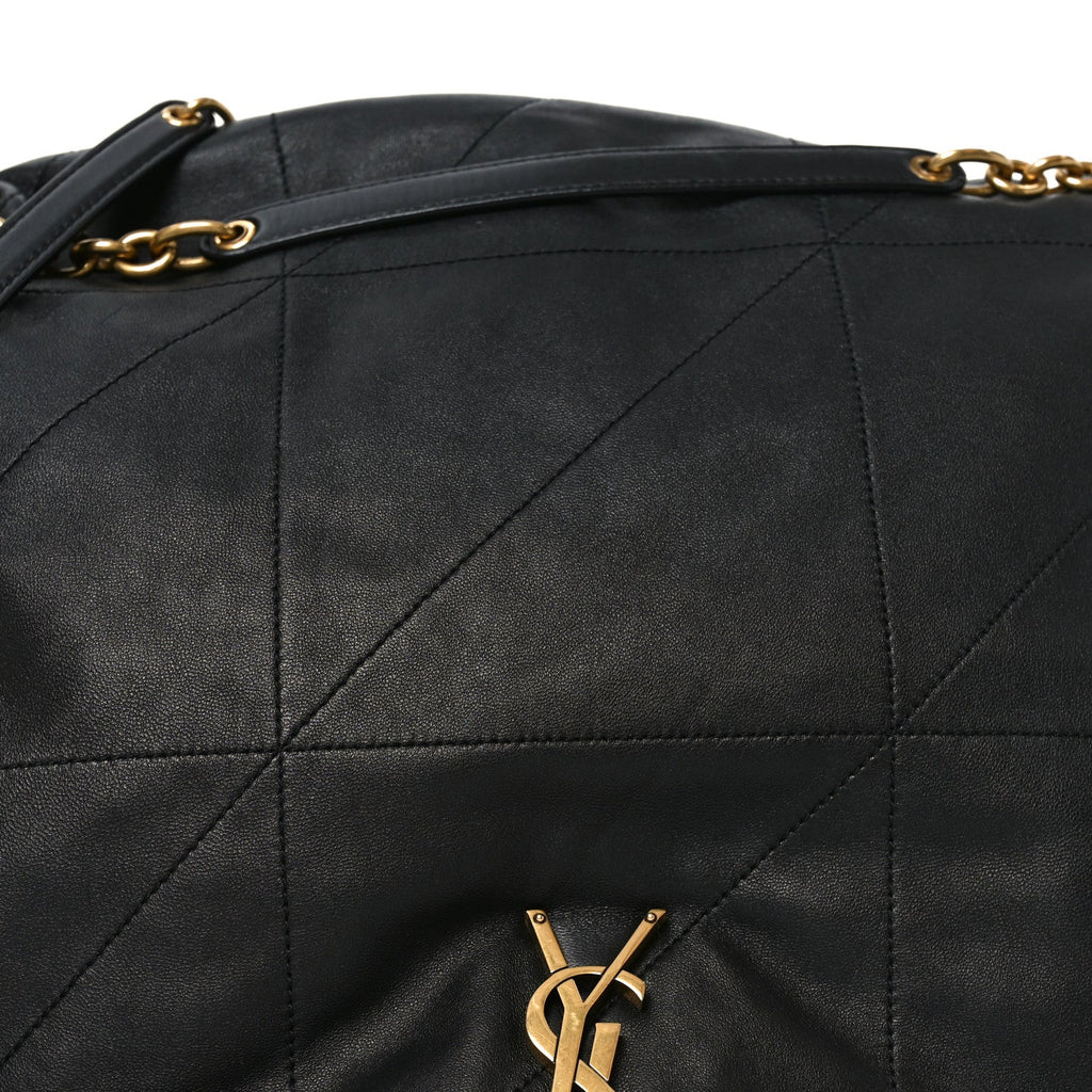 Lambskin Matelasse Monogram Large Jamie 4.3 Black