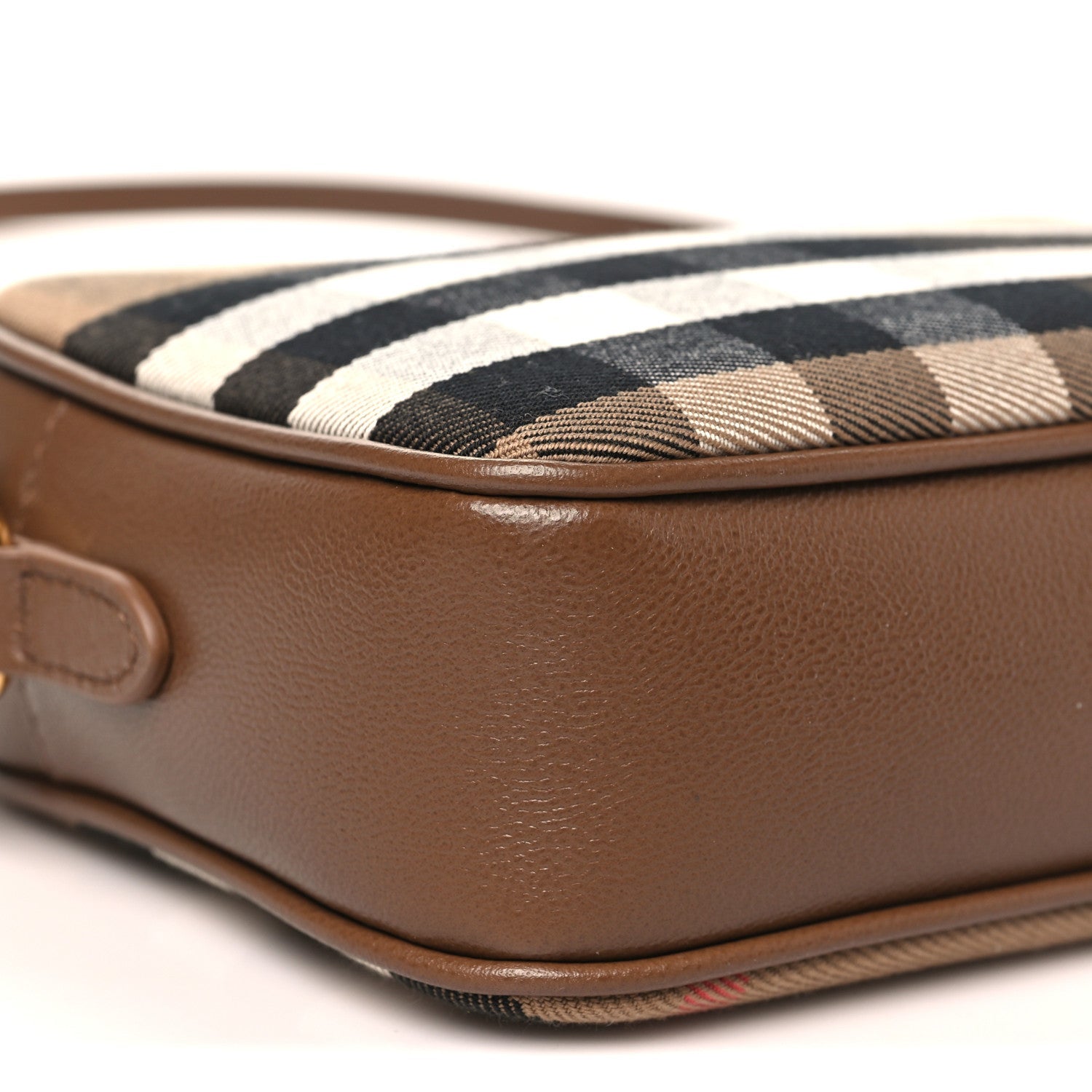 Calfskin House Check Camera Bag Earth