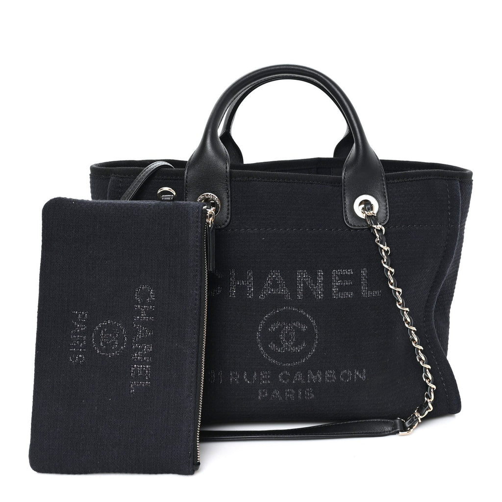 Mixed Fibers Small Deauville Tote Black
