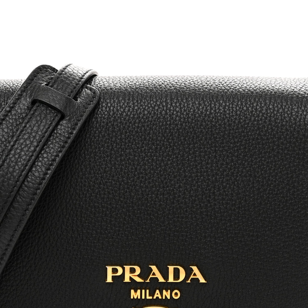 Vitello Phenix Crossbody Bag Black
