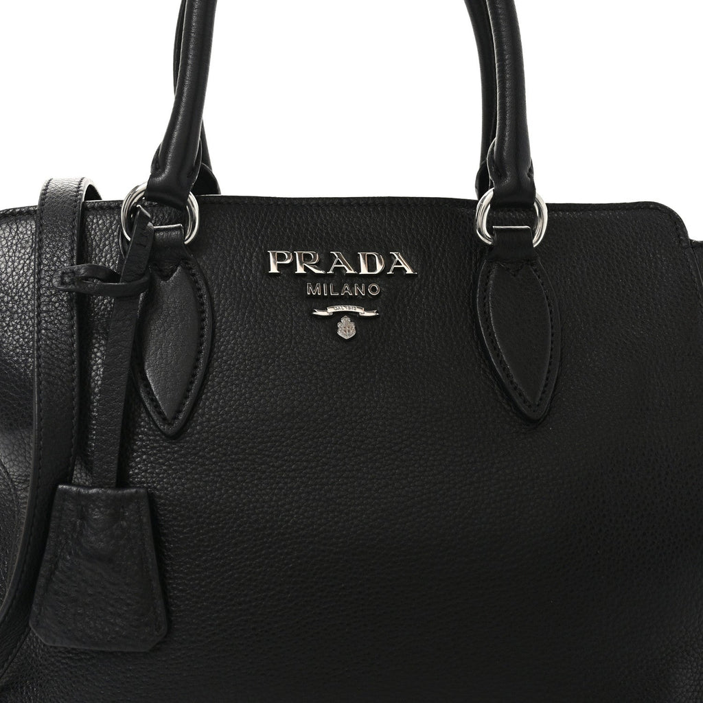 Vitello Phenix Tote Black