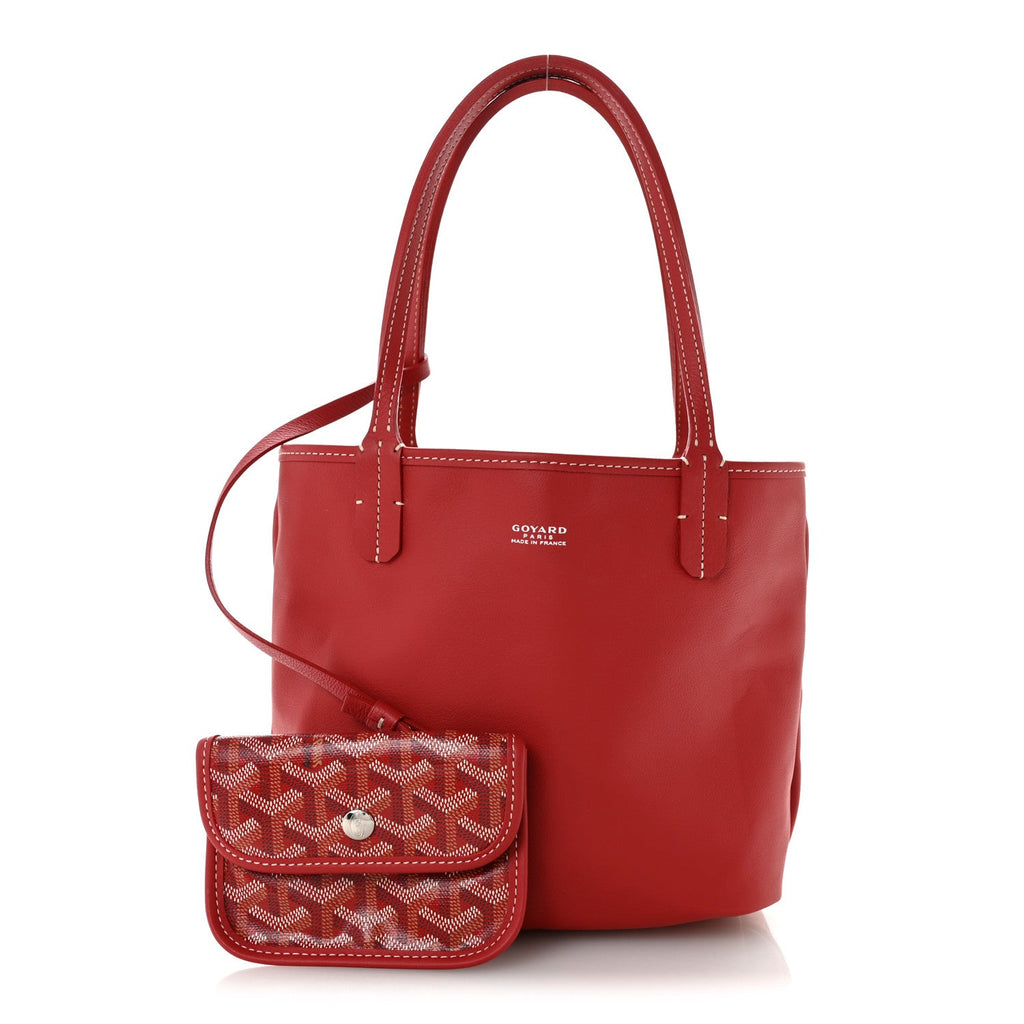 Goyardine Reversible Mini Anjou Red