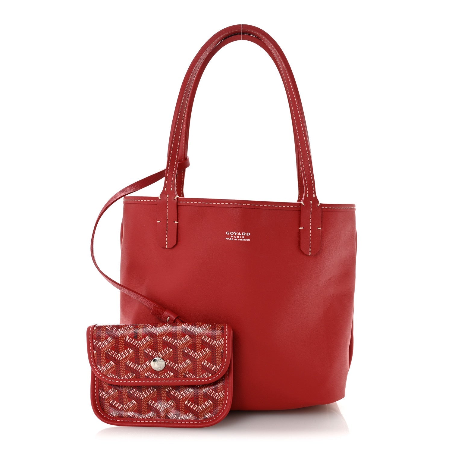 Goyardine Reversible Mini Anjou Red