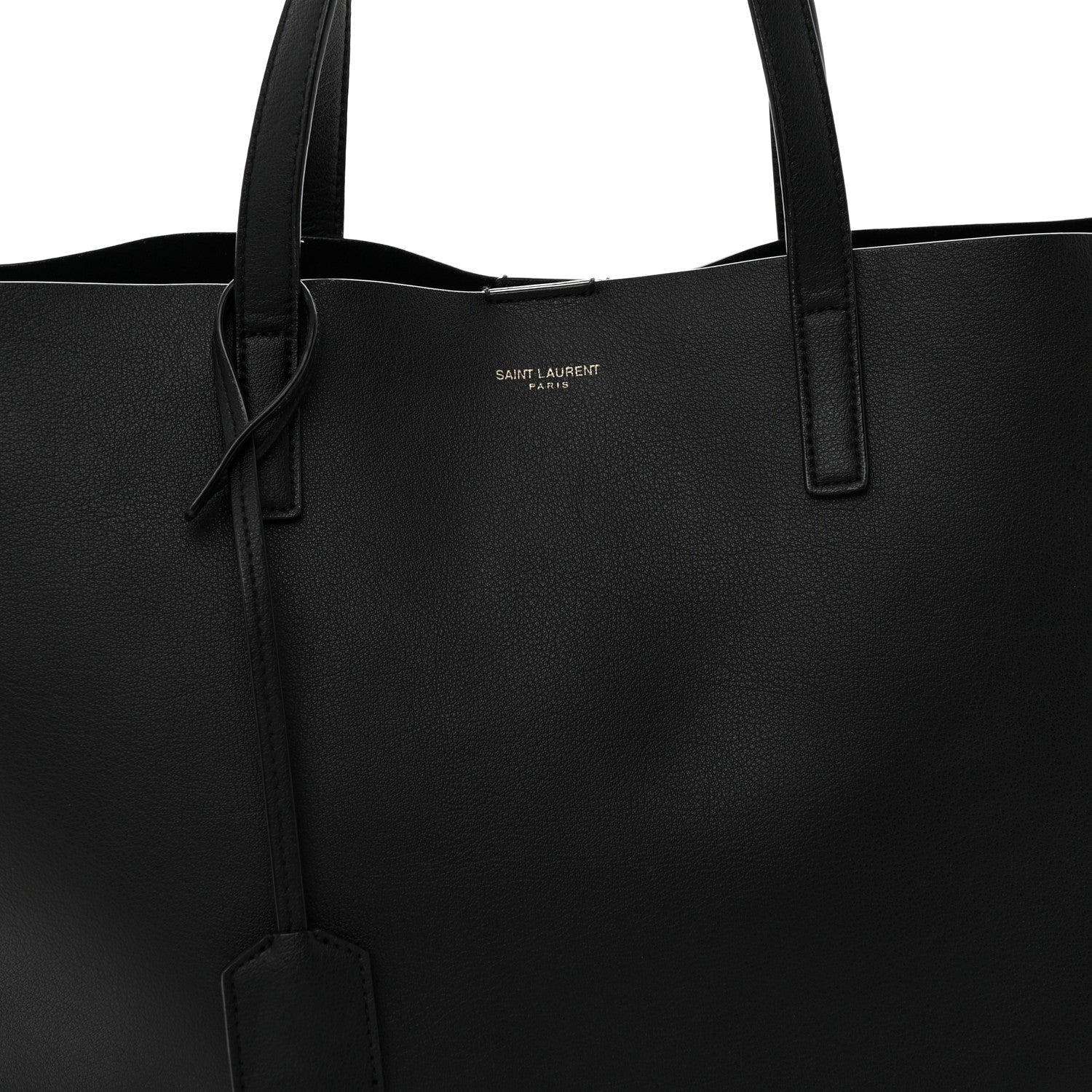 Calfskin Large Shopping Tote Black