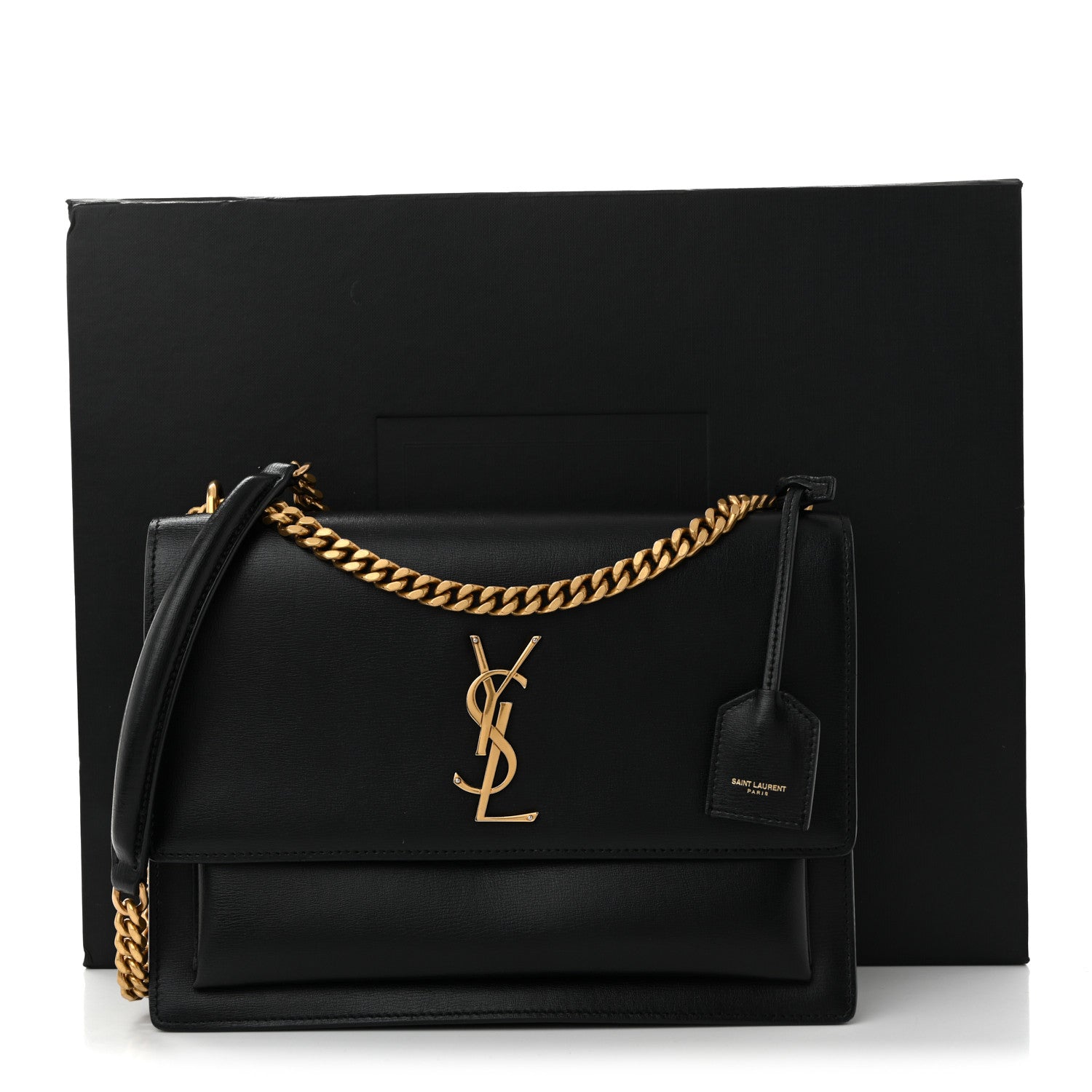 Calfskin Large Monogram Sunset Black
