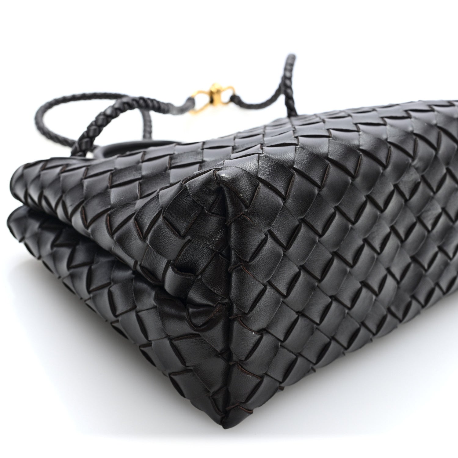Nappa Intrecciato Small Andiamo Shoulder Bag Fondant