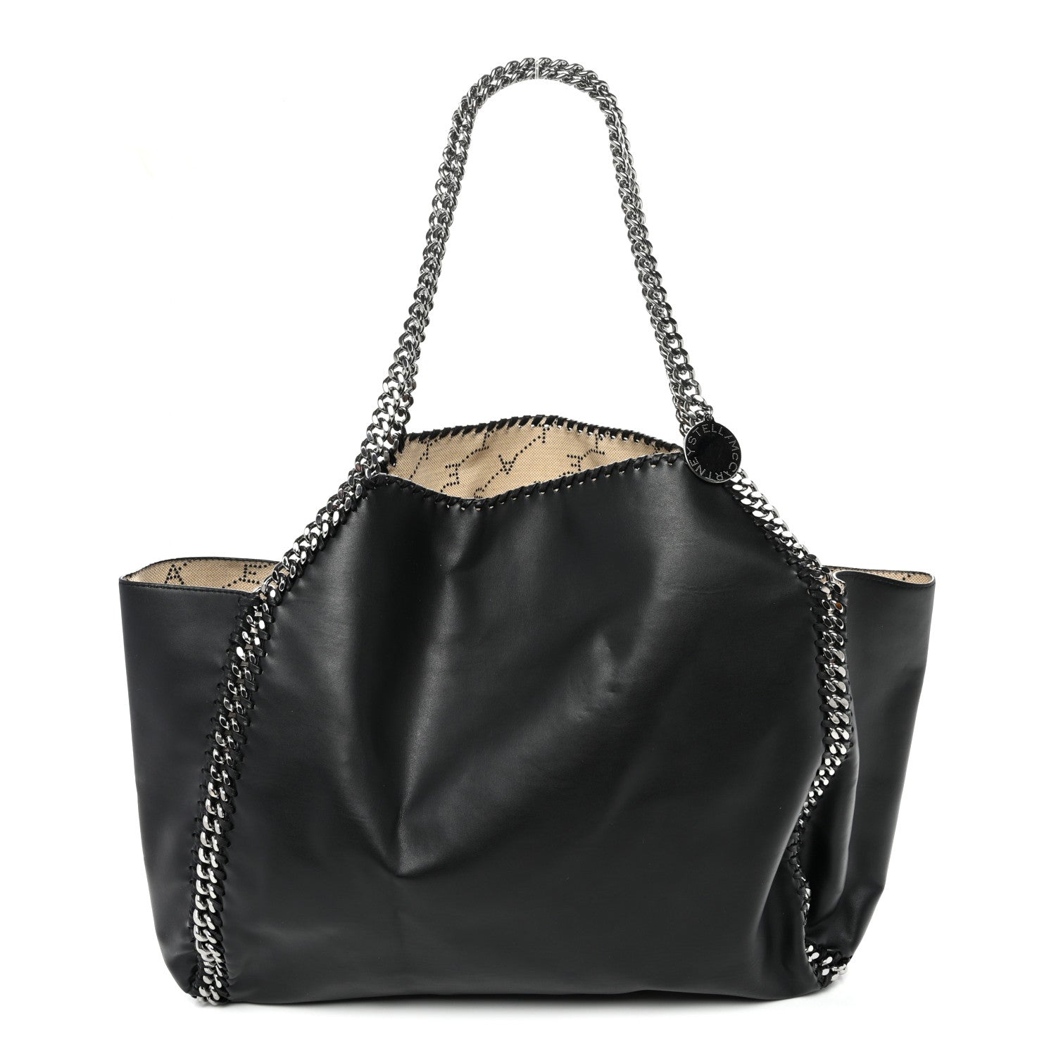 Alter Nappa Falabella Fine Chain Tote Black