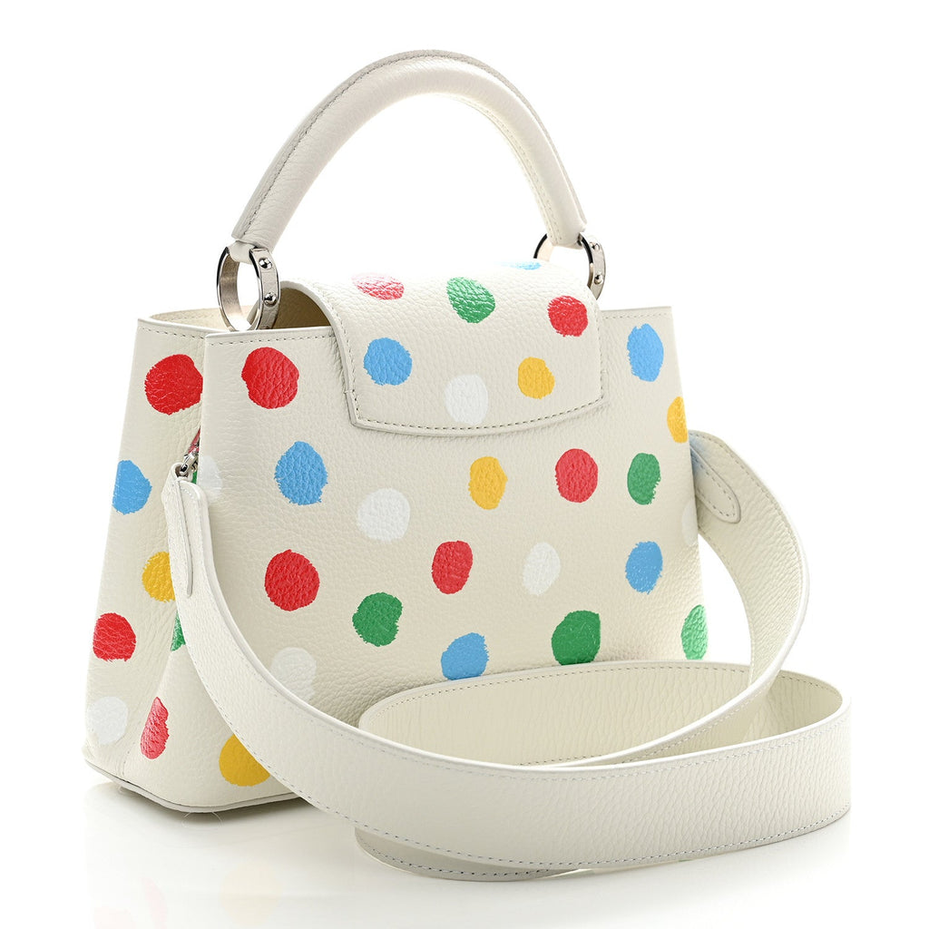 LV X YK Taurillon Capucines BB White