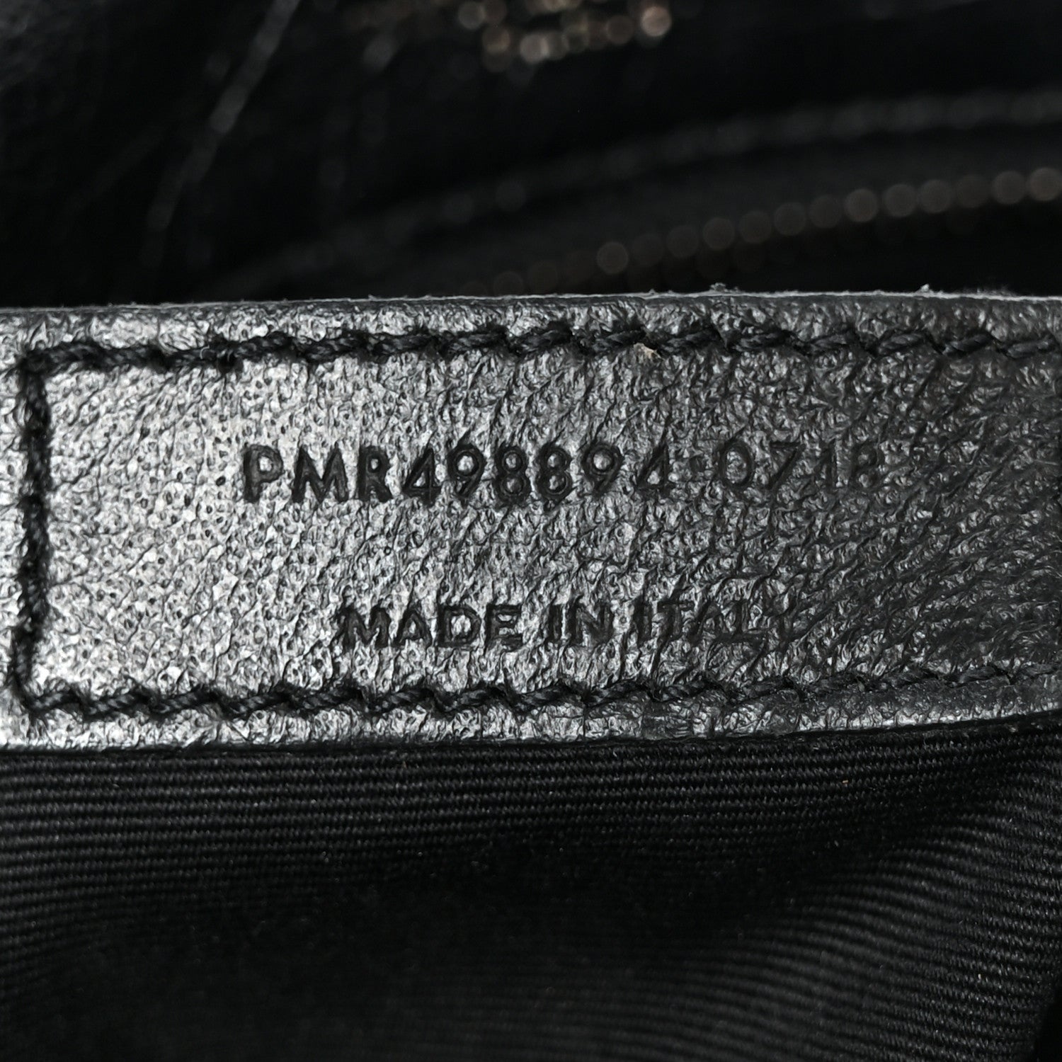 Crinkled Calfskin Matelasse Monogram Medium Niki Chain Satchel Black