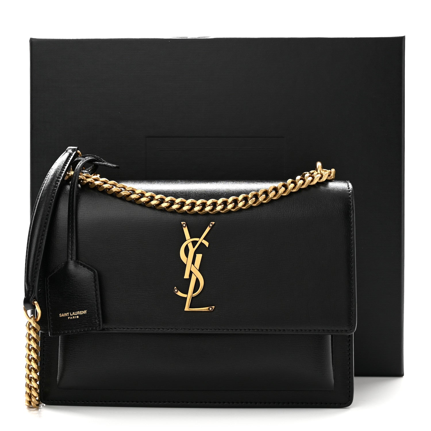 Calfskin Medium Monogram Sunset Black
