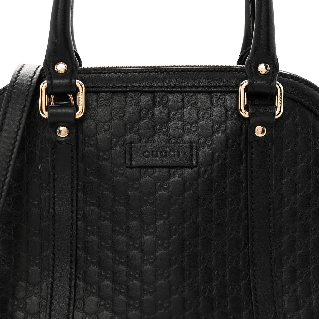 Microguccissima Mini Dome Bag Black