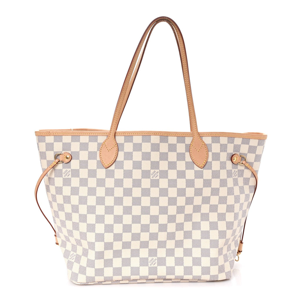 Damier Azur Neo Neverfull MM Rose Ballerine