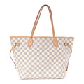 Damier Azur Neo Neverfull MM Rose Ballerine