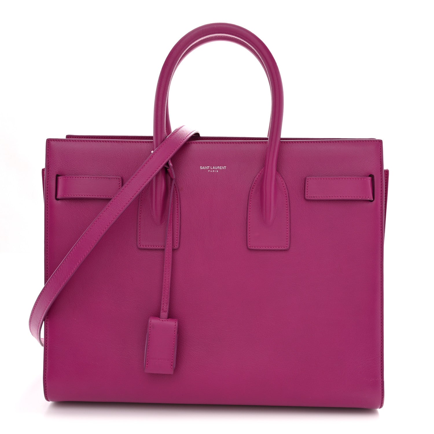 Calfskin Small Sac De Jour Electric Pink