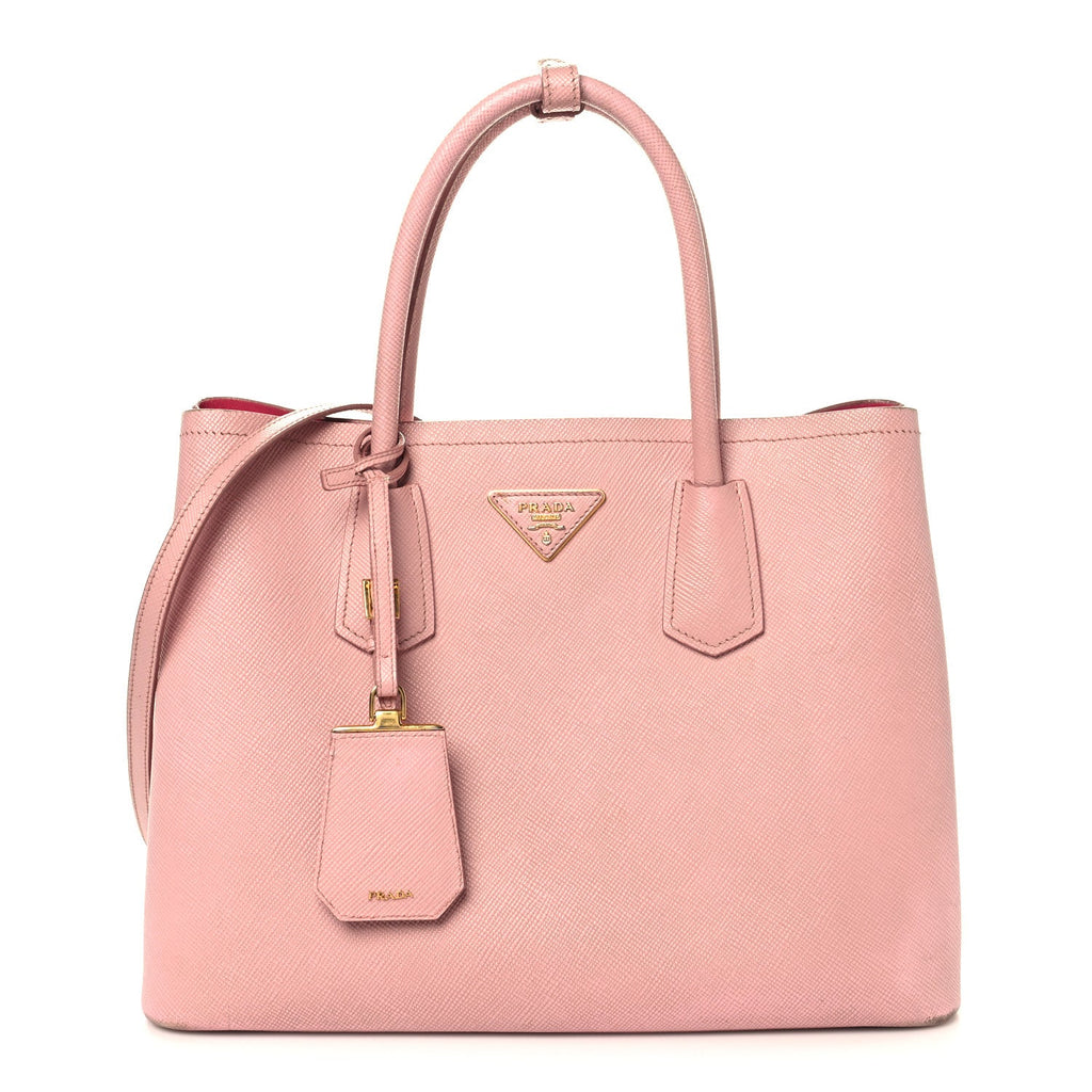 Saffiano Cuir Medium Double Bag Pesco