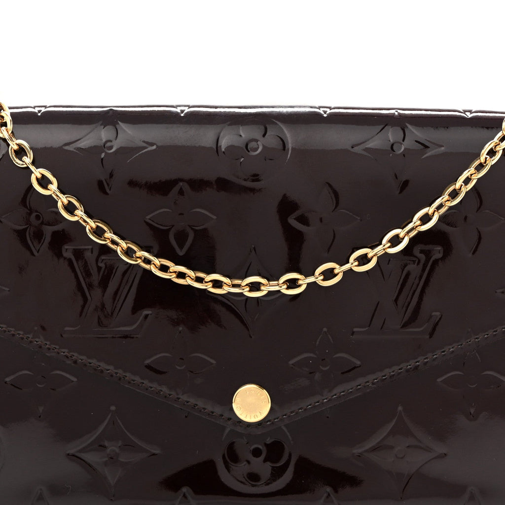 Vernis Pochette Felicie Chain Wallet Amarante
