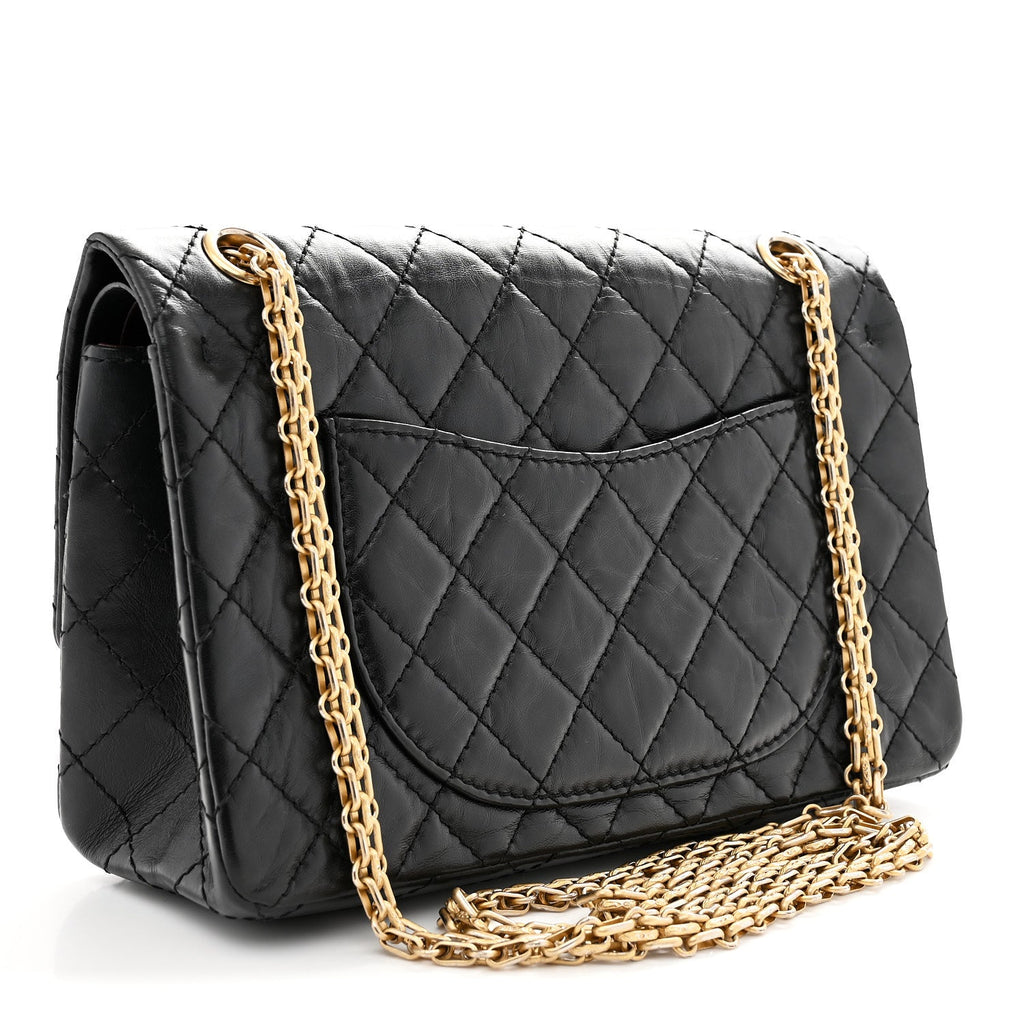 Aged Calfskin Lucky Charms 2.55 Reissue 225 Flap Black