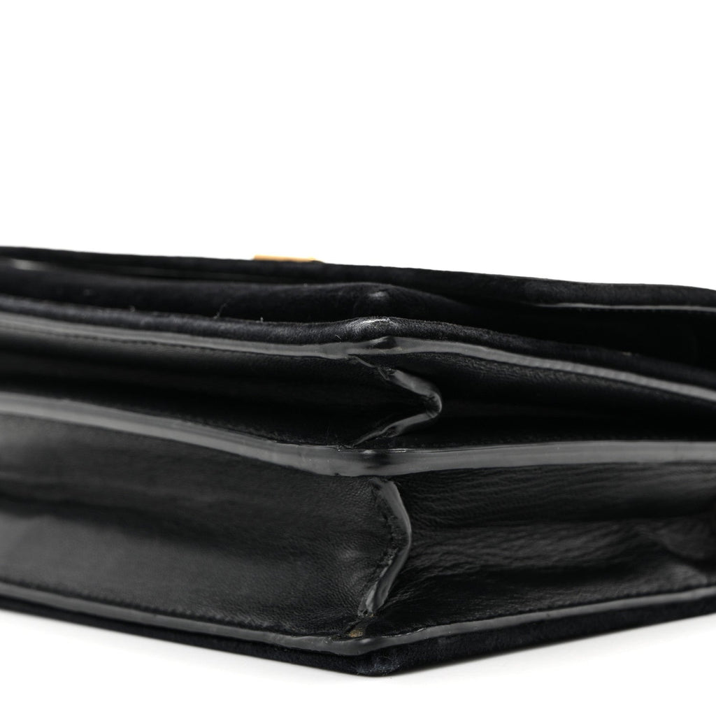 Velvet Small Monogram Sunset Black