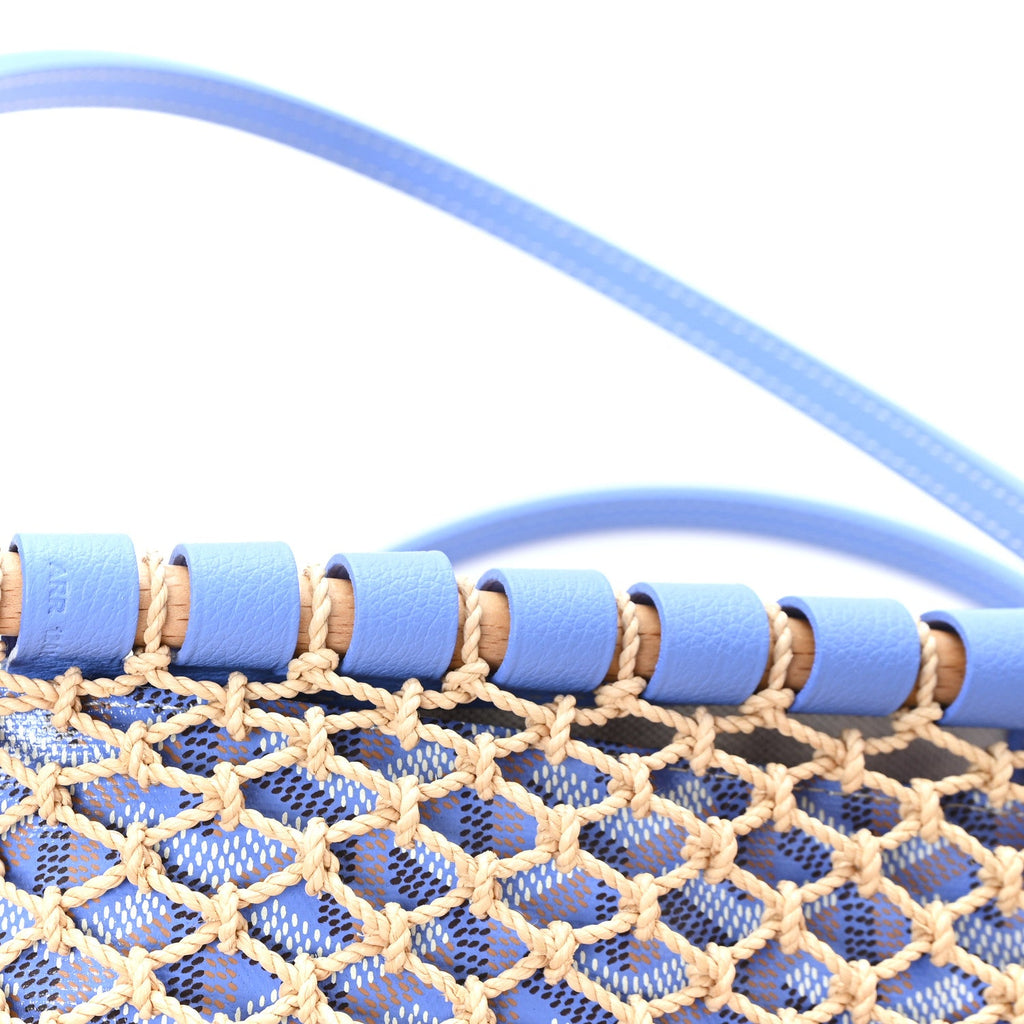 Goyardine Net Aligre Tote Light Blue