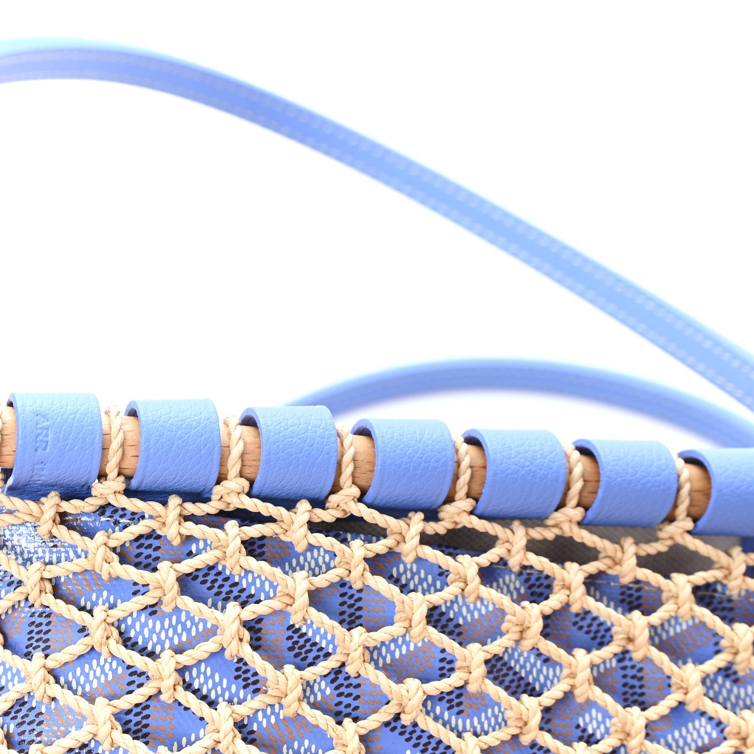 Goyardine Net Aligre Tote Light Blue