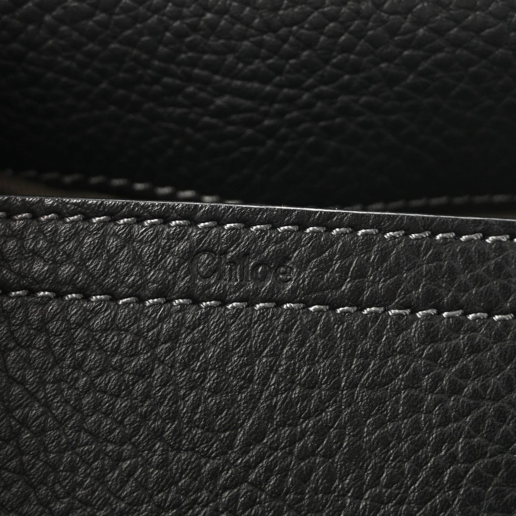 Calfskin Medium Marcie Round Crossbody Bag Black