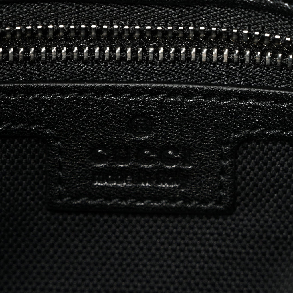 Sakai Be Green Calfskin Diagonal Stitched Small Blondie Tote  Black